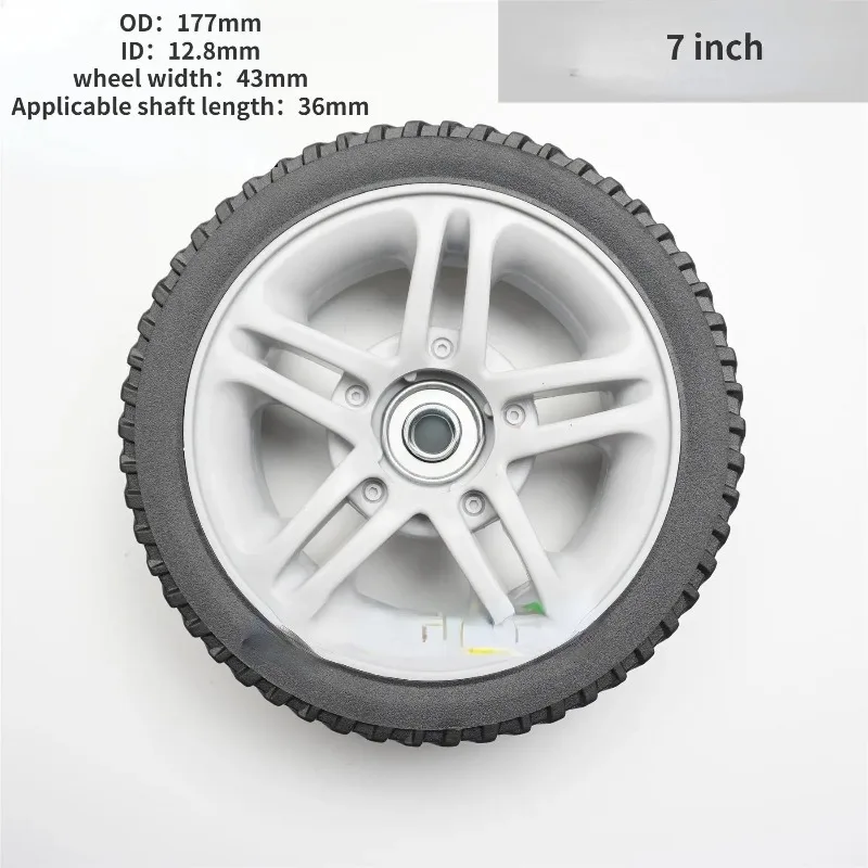 Suitable for Lawn Mower Wheel 7/8/9.5/10/12inch Lawn Mower Replacement Wheel for Hand Push Weeder Wheel
