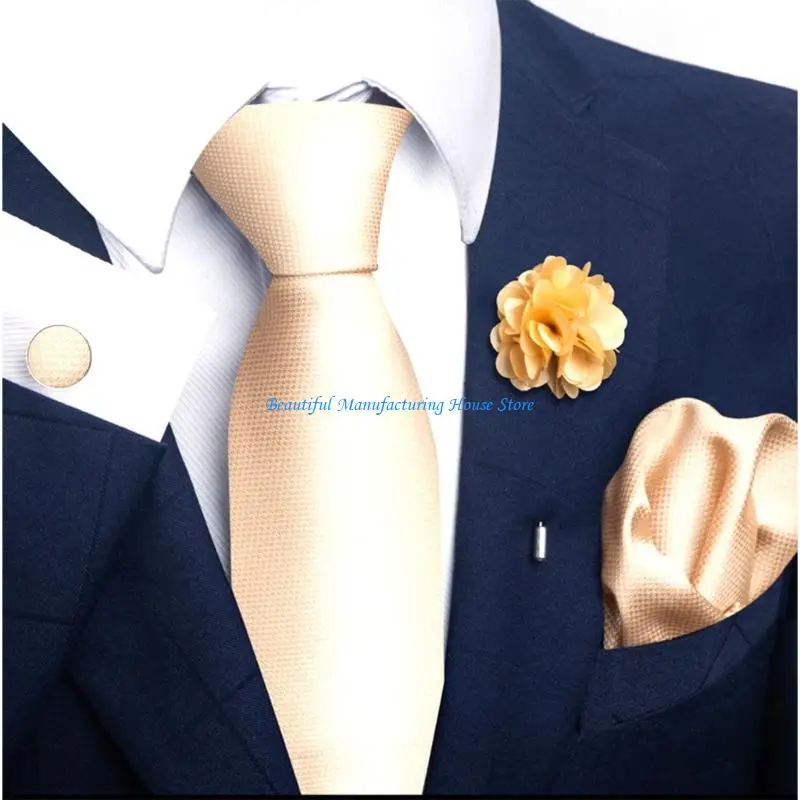 e56a-4-piezas-corbata-poliester-con-acabado-seda-para-hombre-gemelos-cuadrados-bolsillo-pin-solapa-accesorios