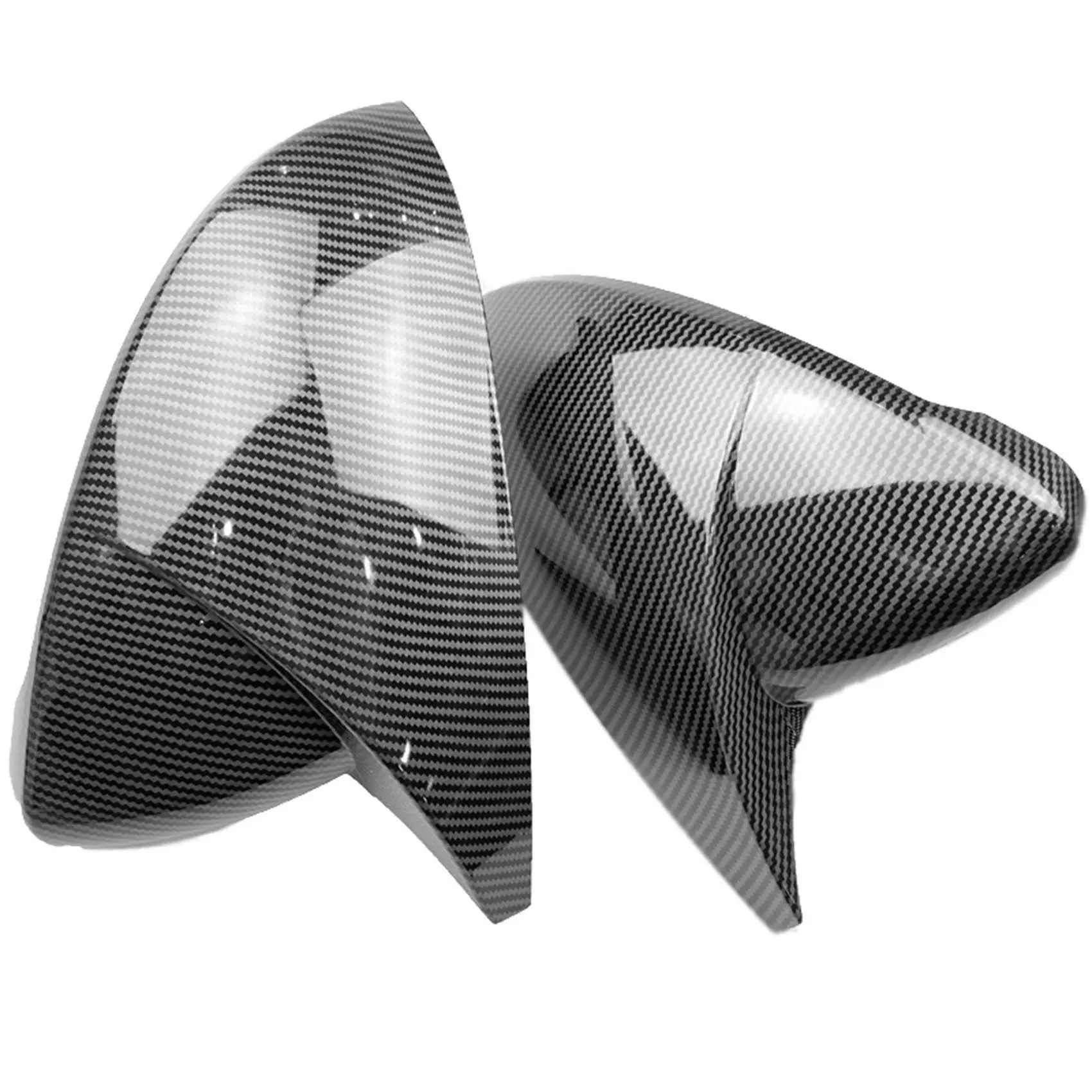 

Car Carbon Fiber Rearview Mirror Cover Reversing Mirror Housing Side Mirror Cap for-VW Golf 7 7.5 MK7 7.5 GTI-R