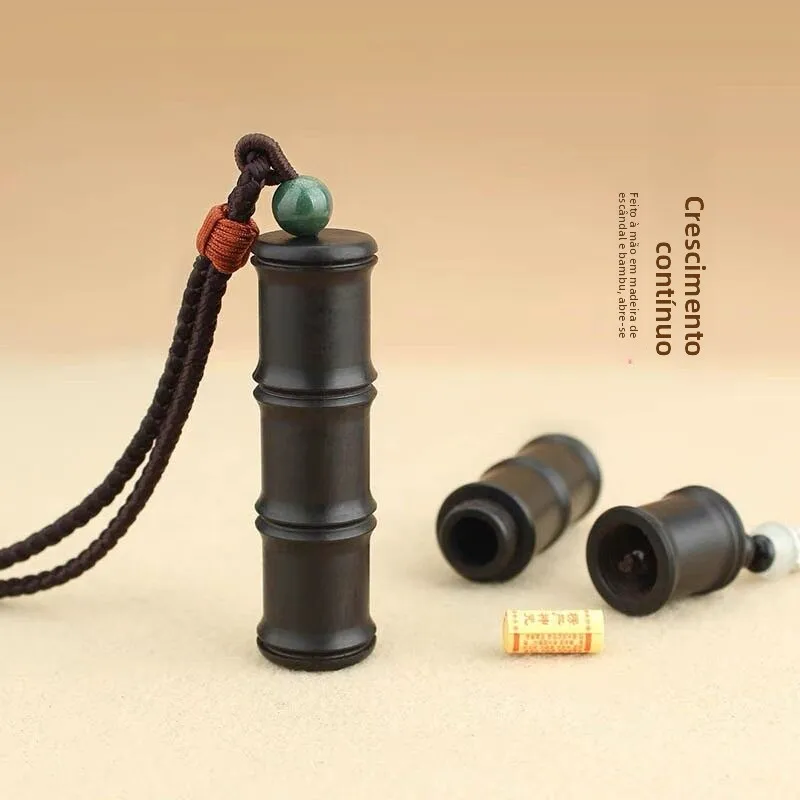 black-ebony-bamboo-node-hollow-pendant-openable-sachet-sweater-chain-dharani-sutra-bottle-gawa-box-ornament-world-style-jewelry