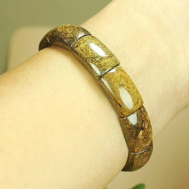 

Браслет из камня тигрового глаза, теплый и элегантный браслет из бамбука с сильным магнитом для мужчин и женщин.