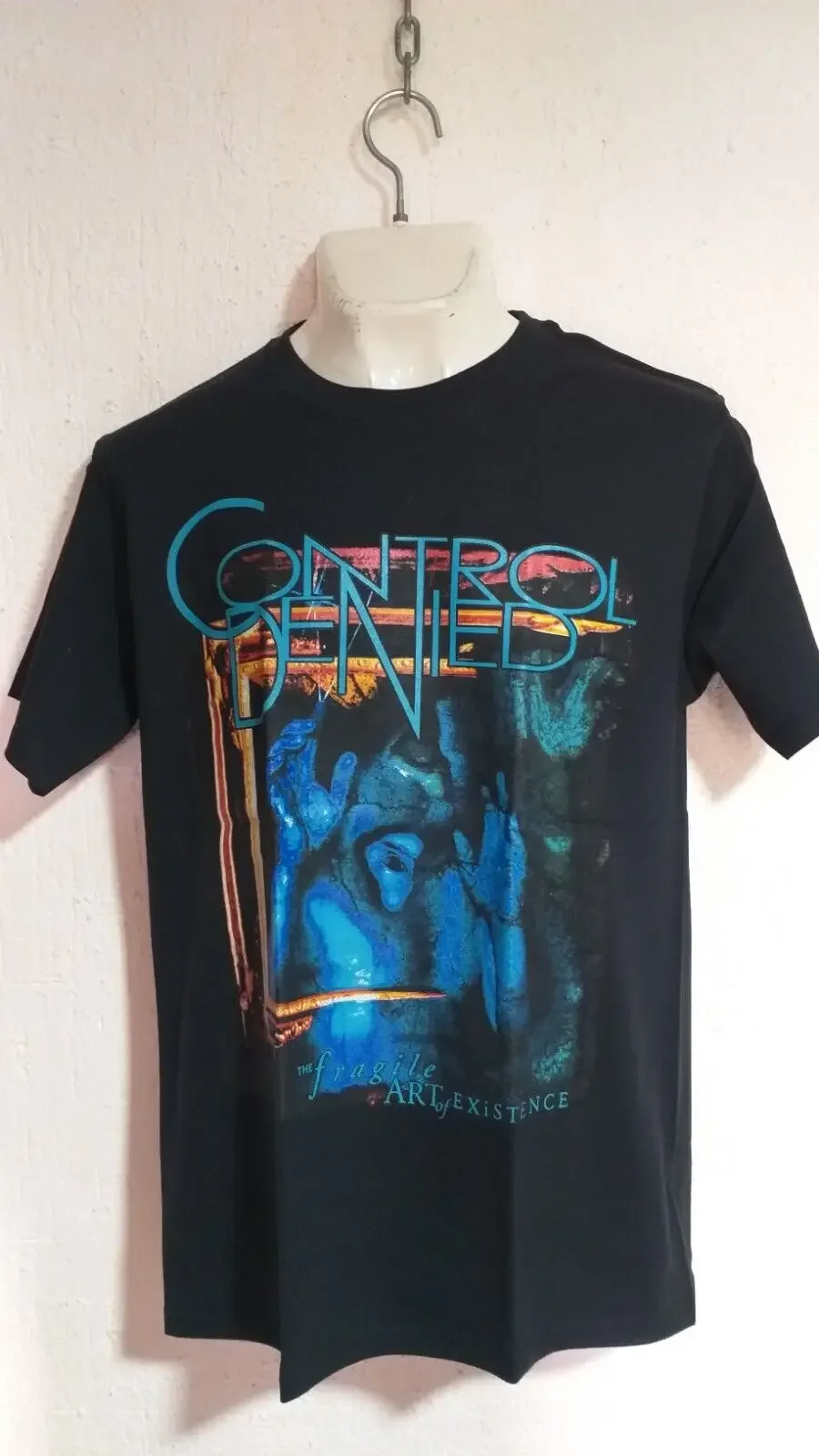 Control Denied fragile art T shirt death metal Cynic Atheist Chuck Schuldiner