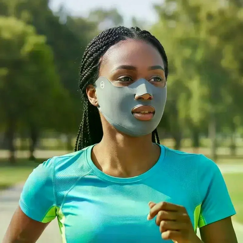 

Outdoor Sports Running Face Guard Mask Ear-Hanging Open Mouth Nose Breathable Sun Protection Mask Anti-UV Riding Face Mask