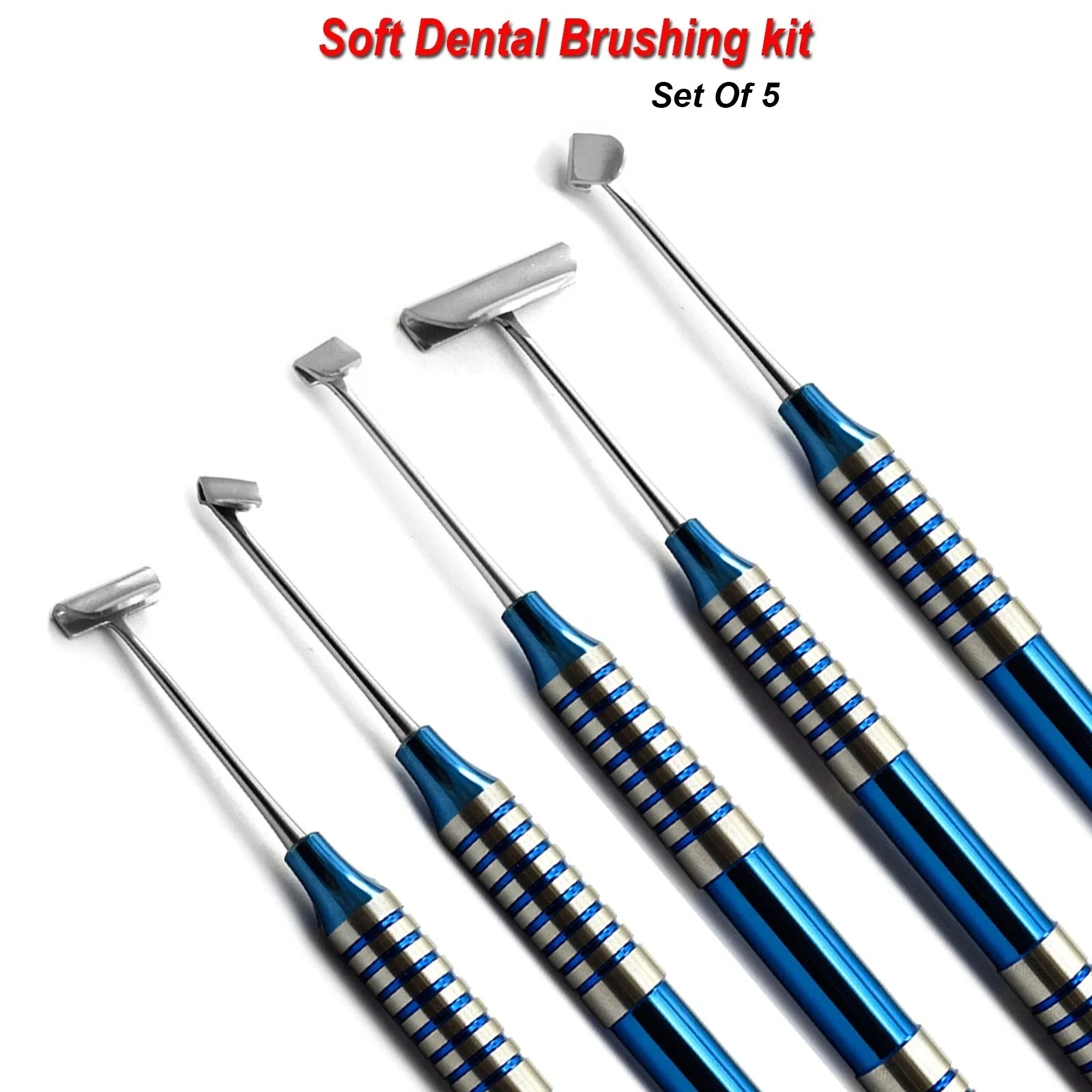 5 قطعة/المجموعة الأسنان لينة بالفرشاة عدة الأنسجة الناعمة PRF أدوات زرع فرشاة جراحية زرع الأسنان مع أدوات رفرف اللغوي