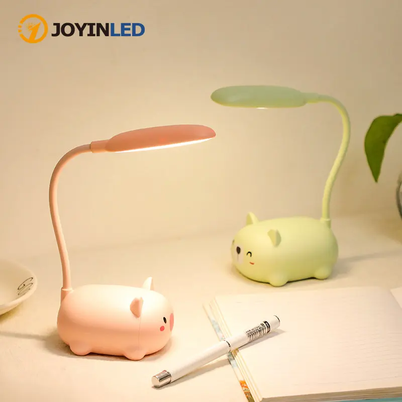 

Night Light Lamp Cute Animal Light GiftRoom Decorative Usb Rechargeable Battery Led Table Lamp Eye Protection Children's Gift