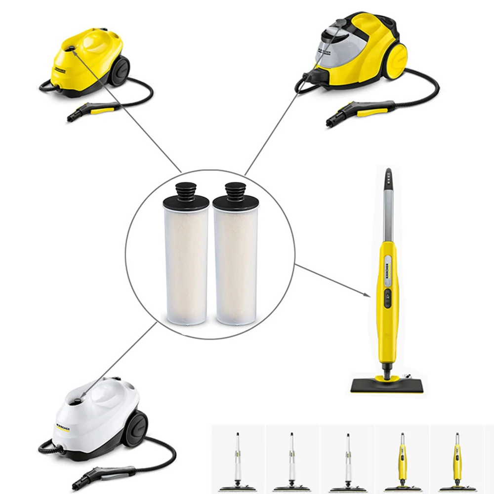 Cartucho de filtro limpiador de agente de varilla de descalcificación para Karcher SC2 SC3 Premium, filtro de descalcificación de Agua Limpia vertical