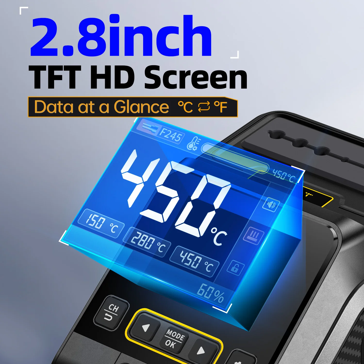 

Паяльная станция DWS-200 C245-Top с широким диапазоном напряжения 110~240В, мощностью 200Вт, быстрым нагревом за 2 секунды, для пайки и электронной ремонтировки