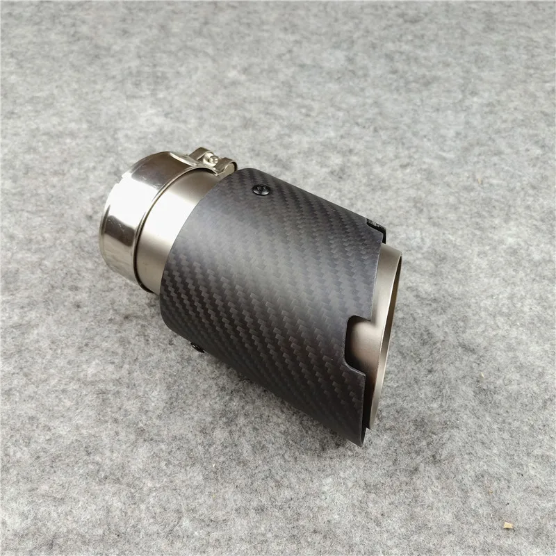 

One Pc Exhaust Pipe Matte Frosted Muffler Tip 304 Stainless Steel Carbon Fiber Tailpipe Tail Throat Rear Nozzles