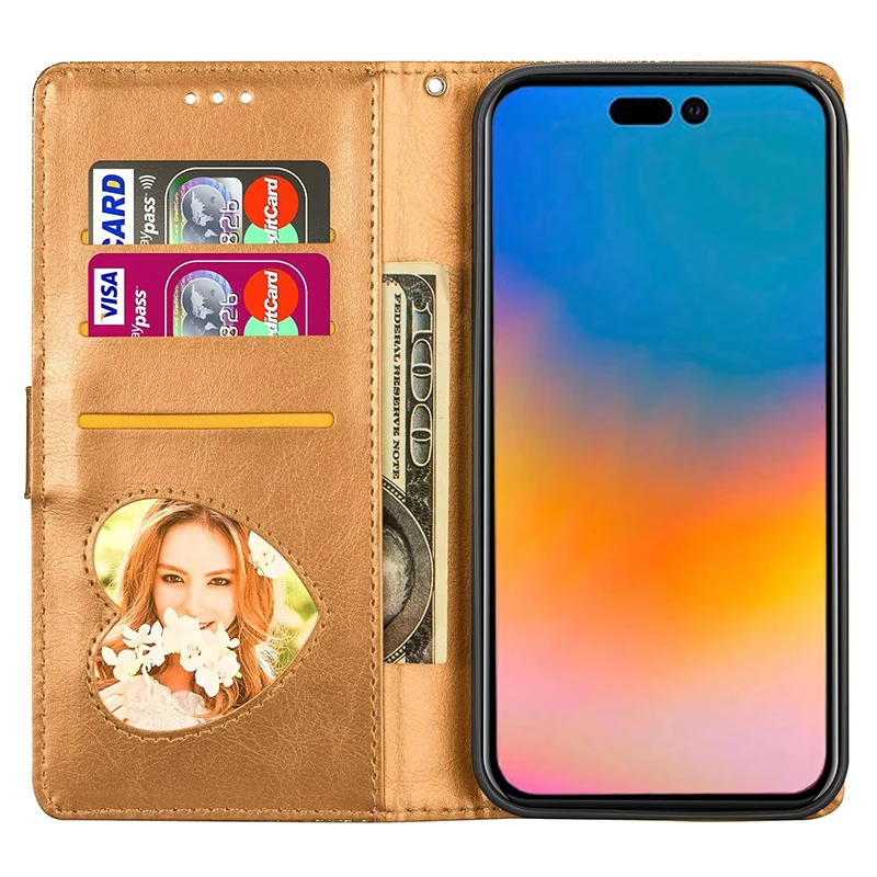 Glitter Luminous Zipper Wallet Fall Proof Flip All-inclusive Case For iPhone 17 Pro Max Air 16 E 15 14 Plus 13 12 Mini 11 XSMax