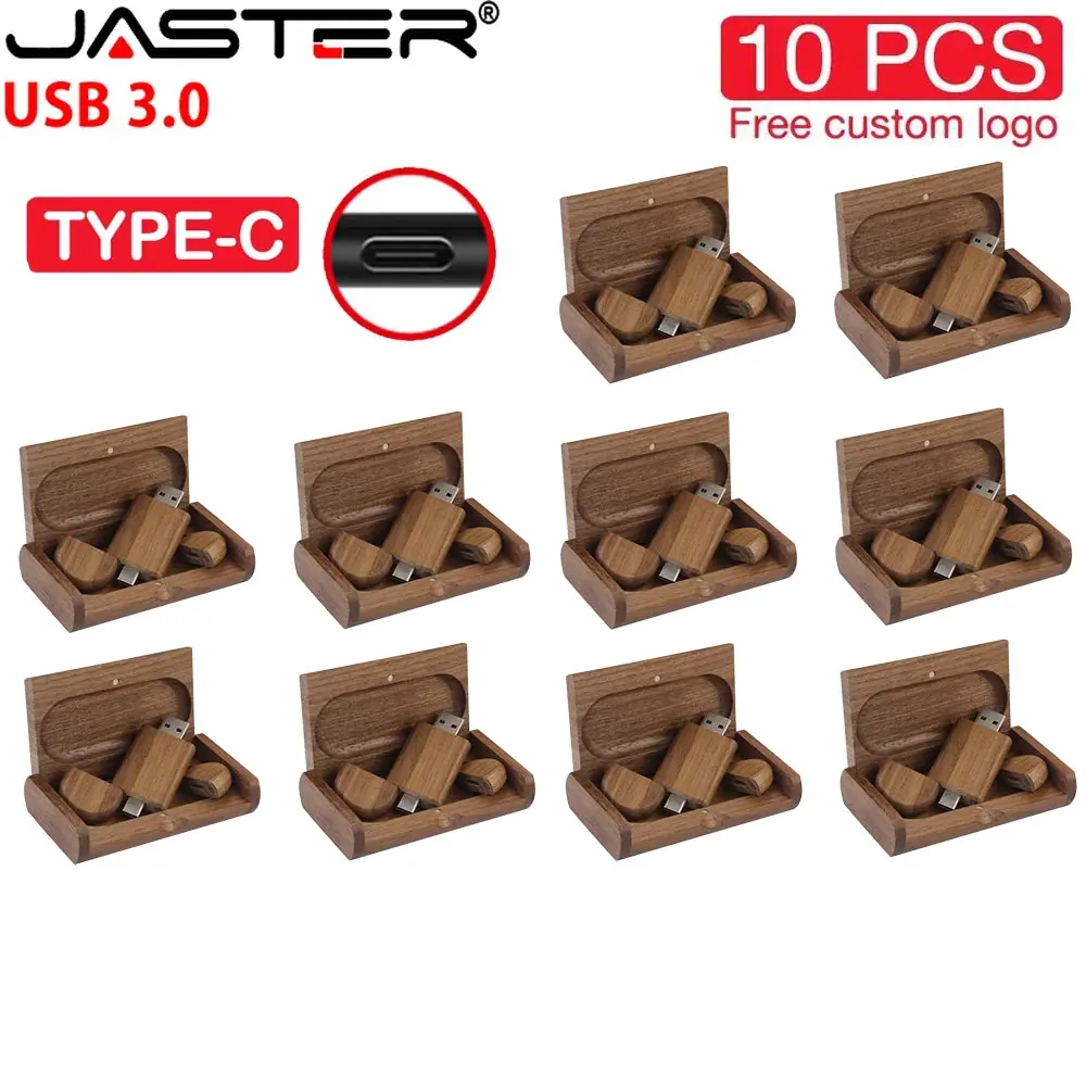 

10 шт./лот TYPE-C 2в1 деревянные флэш-накопители USB 3.0 128 ГБ бесплатный индивидуальный логотип Pen Drive 64 ГБ высокоскоростная карта памяти 32 ГБ 16 ГБ U-диск