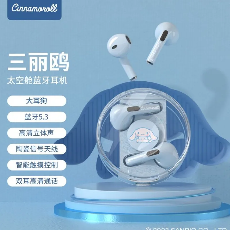 Creative Sanrio Kuromi Cinnamoroll Pochacco Wireless Bluetooth Headset  Long Endurance Noise Reduction In Ear Tone High Quality