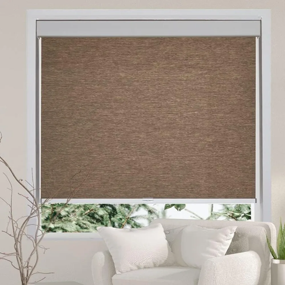 Persilux Free-Stop Cordless Roller Shades Light Filtering Roller Blinds for Windows (23