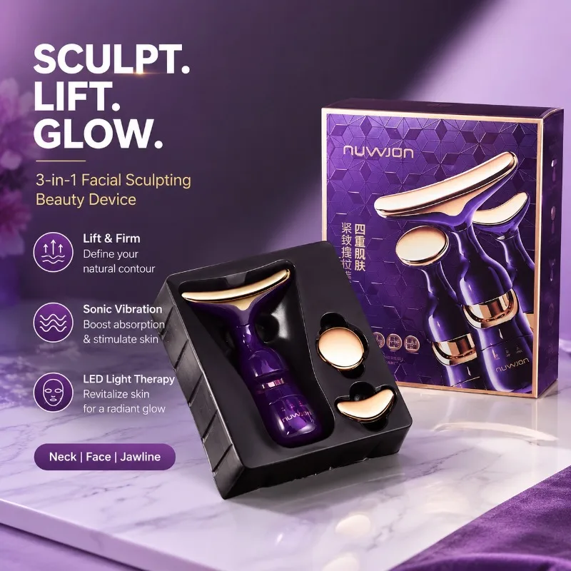 

Electric Facial Beauty Device Lifting Firming Skin Massager Anti Neck Line Import Instrument Boost Nutrient Absorption Portable