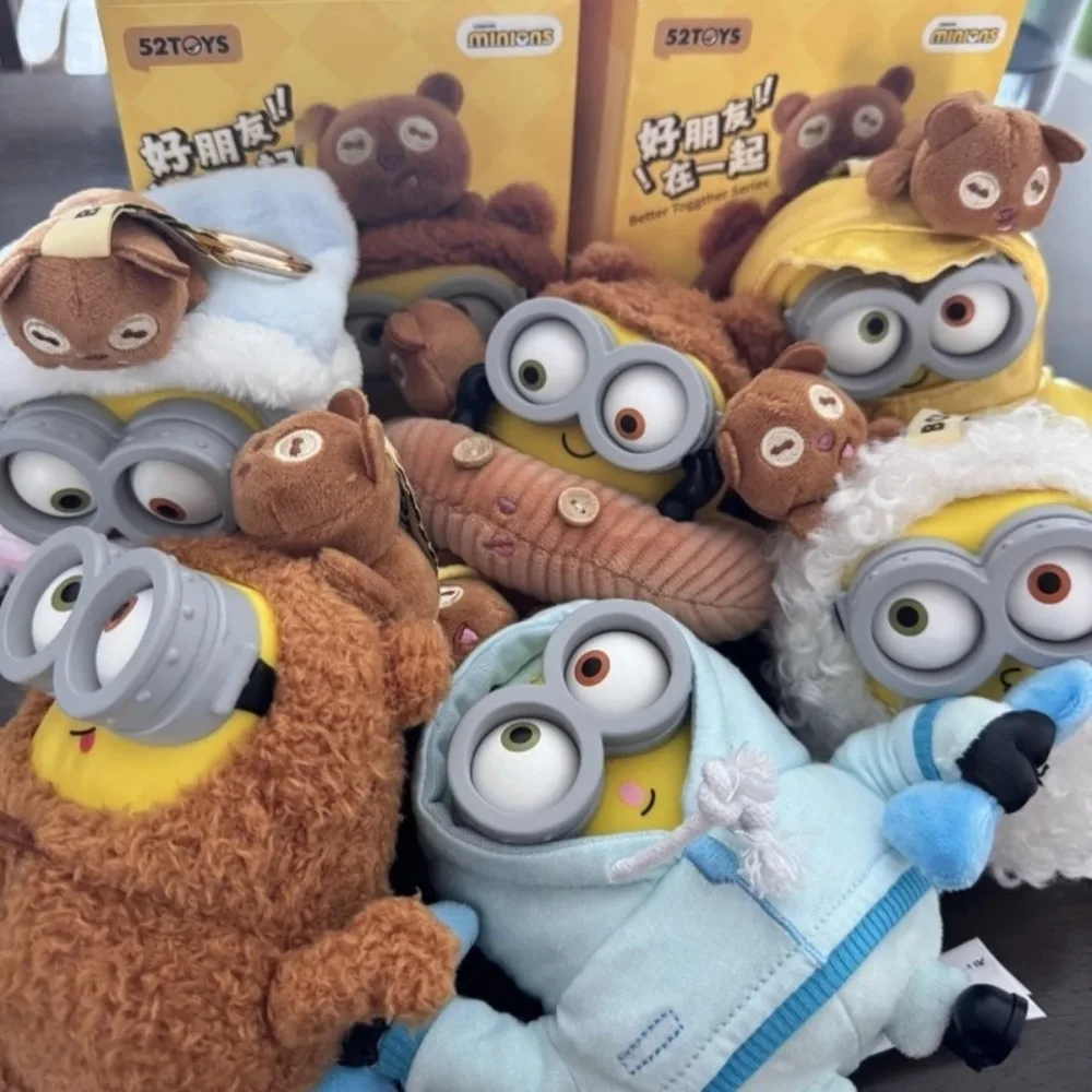 Minion Bob Tim Cosplay Blind Box Sheep Banana Hoodie Costume Doll Surprise Box Cartoon Toy For Kids Collectors view 4