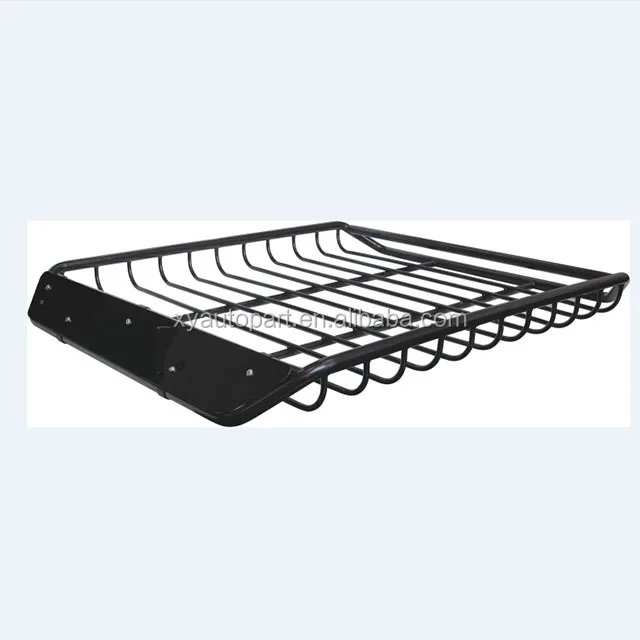 Iron Material Car Roof Rack Basket Luggage Carrier Iron With Powder Coating Finish Outdoor Tall Side Fence Heavy Duty