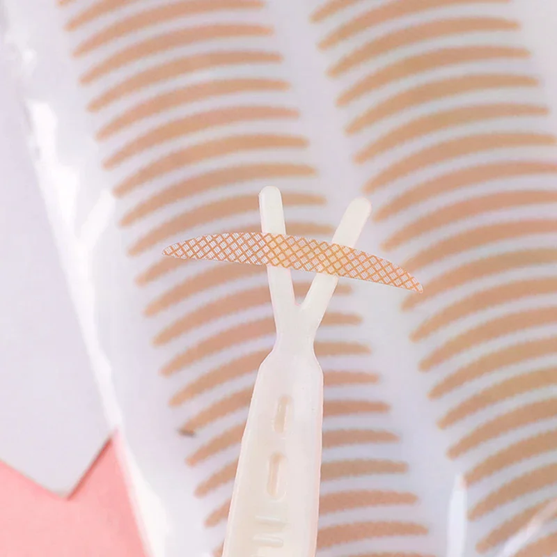 120 Uds cinta adhesiva para párpados dobles pasta autoadhesiva de doble pliegue de larga duración herramientas para ojos grandes Beige transparente