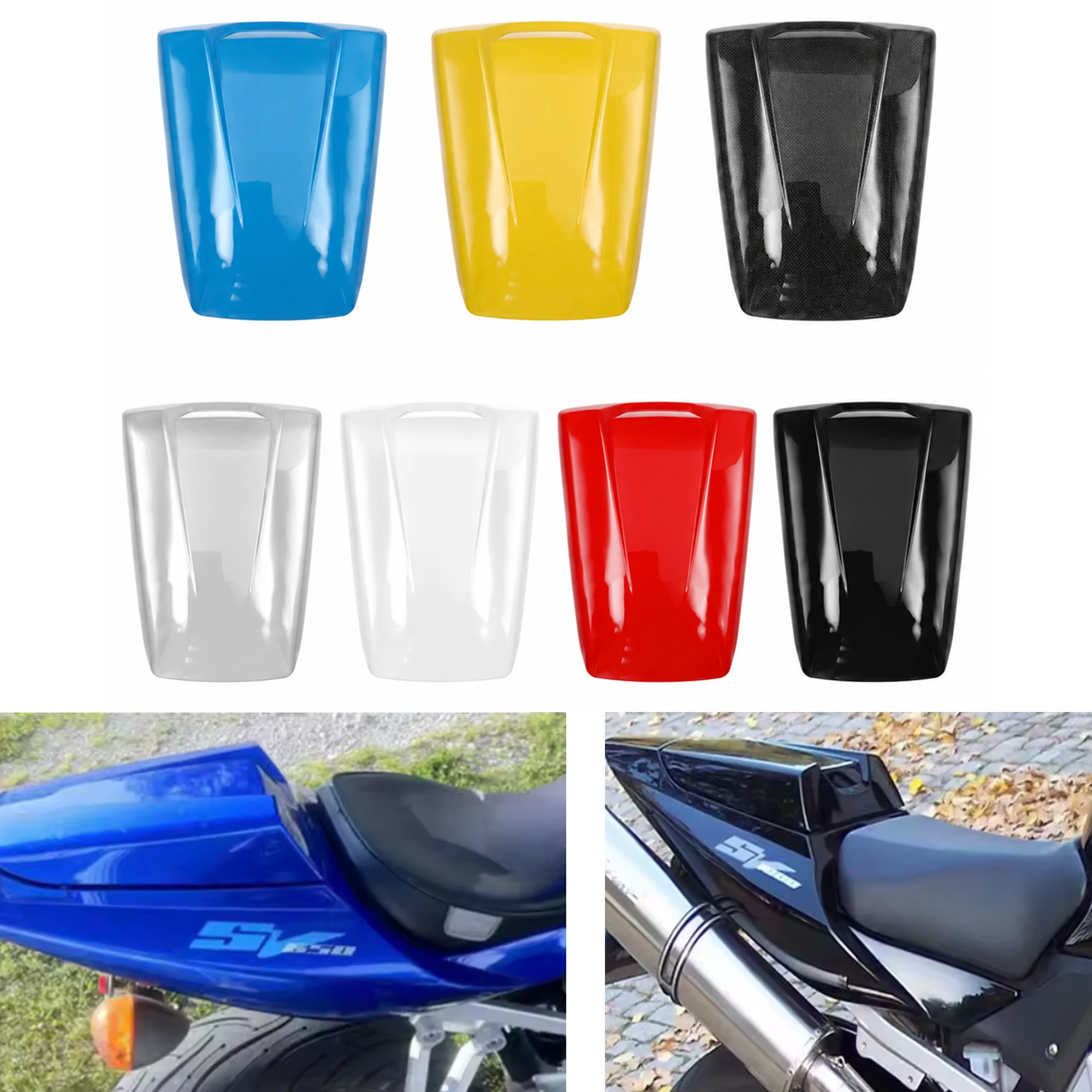 Dla SUZUKI SV650 SV1000 SV 650 1000 2003-2010 ABS motocykl tylne siedzenie pokrywa osłona pasażera Solo Fairing