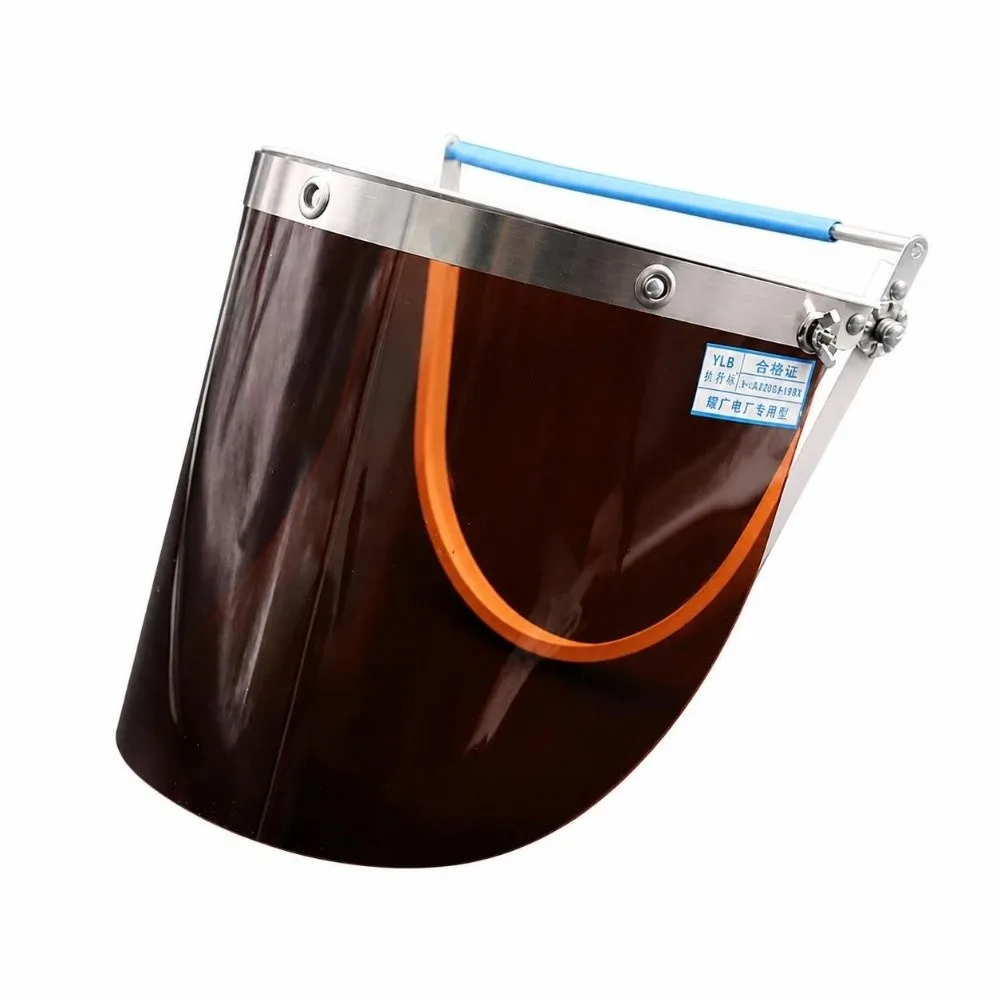High Temperature Resistant Protective Face Shield Impact Resistant Heat Insulation Full Face Visor Transparent Fireproof