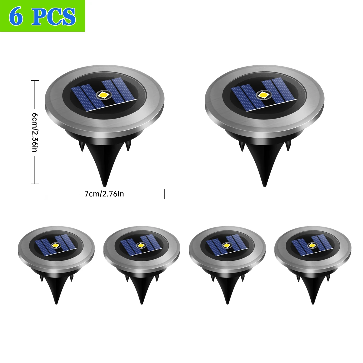 Solar Ground Lights LED Waterproof Solar Garden Lights Outdoor Bright in-Ground Lights Landscape Lighting for Patio Pathway Lawn