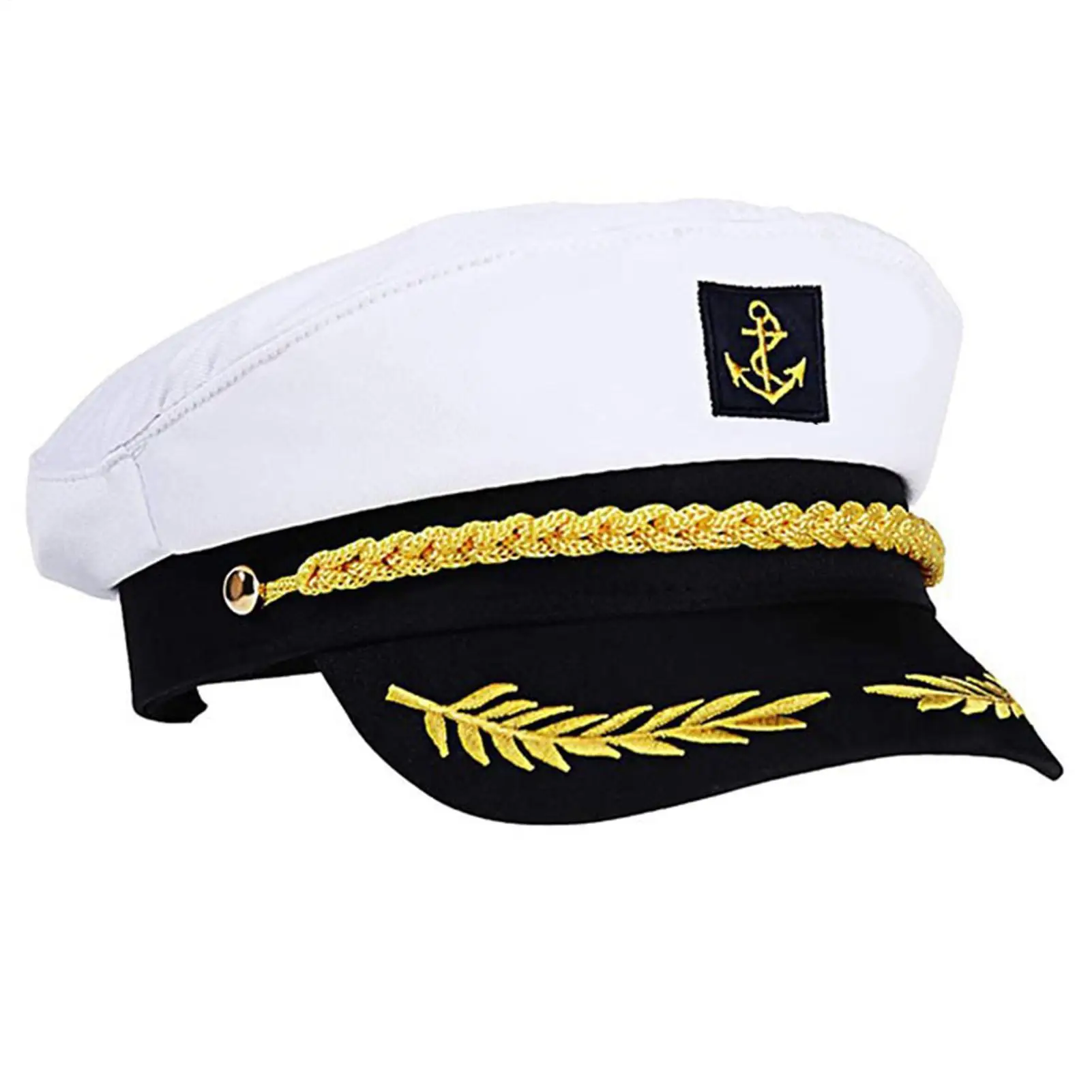 Erwachsener Yacht-Seemann-Kapitänshut, verstellbarer Partyhut für Herren und Damen, Make-up-Ball-Dressing, Marine, ausgezeichnetes, stilvolles Zubehör – Detail 9