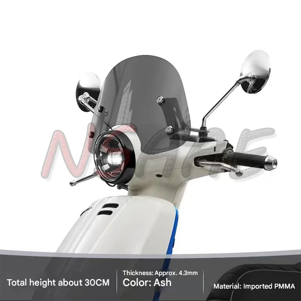 For CFMOTO 150AURA 150 AURA Motorcycle Modified Front Windshield Heightened Windshield Chest Protector Rain Shield Fit CF150AURA