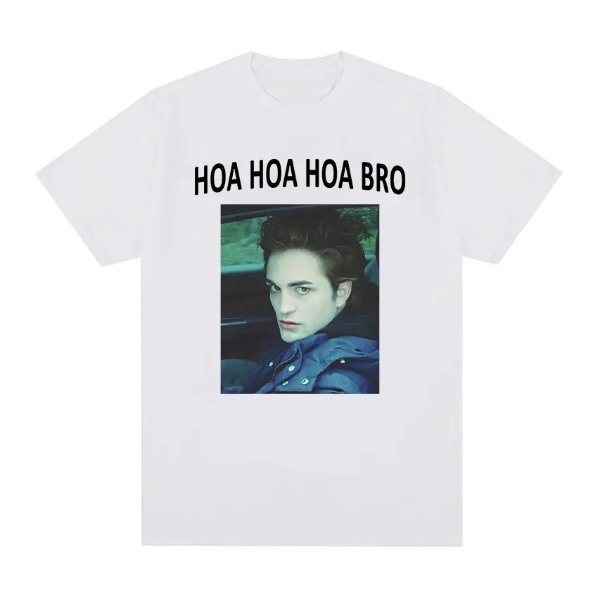 Robert Pattinson Edward Twilight Graphic T Shirt Men Fashion Cotton Short Sleeve T-shirts Unisex Retro O-Neck Oversized T-shirt