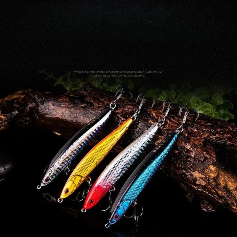 1 Stück 9,5 cm 20 g Angelköder, langstreckenfähiger sinkender Pencil-Jig, schwimmender Hartköder, Crankbait-Wobbler, geeignet für alle Wasserschichten