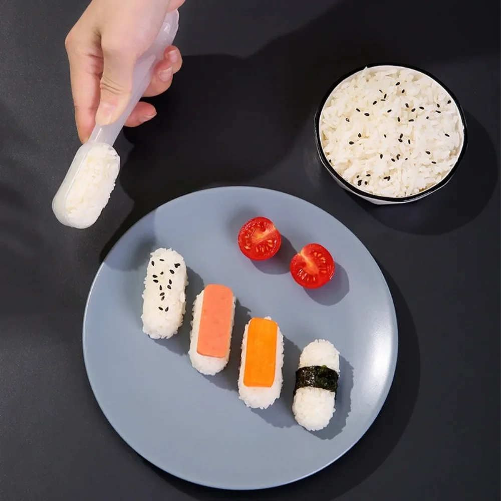 Sushi Mold Food Grade Bento Oval Warship fai da te Bento Rice Ball antiaderente Nigiri Sushi Mold Kit gadget da cucina per pranzo colazione