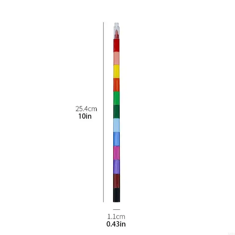 X6HA 12 Colors Crayon Marker