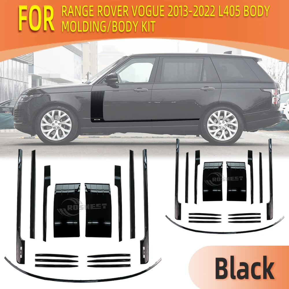 Body Kit For Land Rover Range Rover Vogue L405 2013 2014 2015 2016 2017 2018 2019 2020 2021 2022 Body Black Decorative Strip