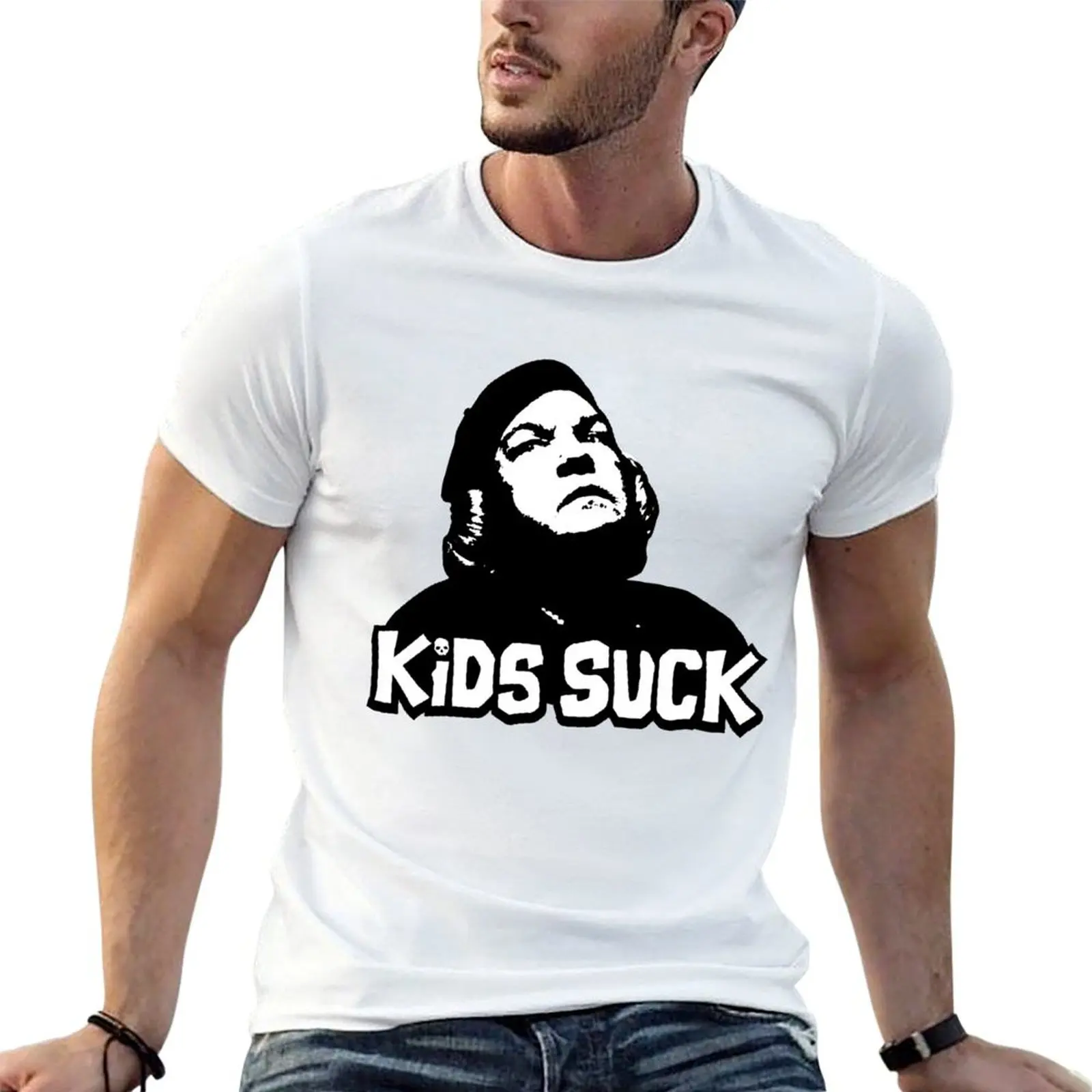 Kids Suck! T-Shirt Simple Graphic Design T-Shirt