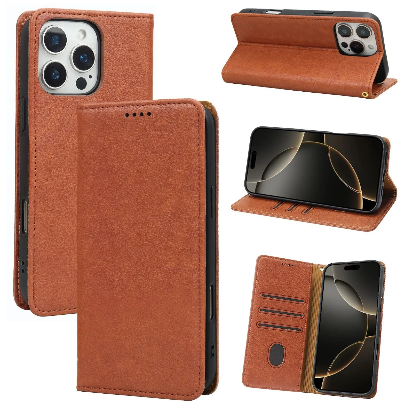 Para Ulefone Note 15/Note 16 Pro/Note 17 Pro/Note 18 Ultra/Note 18 Pro/Note 20 Pro Funda con tapa tipo billetera Funda de cuero PU
