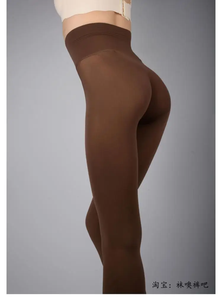 

High Quality Lengthened Size Deep Crotch Women Pantyhose 120 Velvet Warm Soft Waist Spring Autumn Thick Skin Bottoming Tight