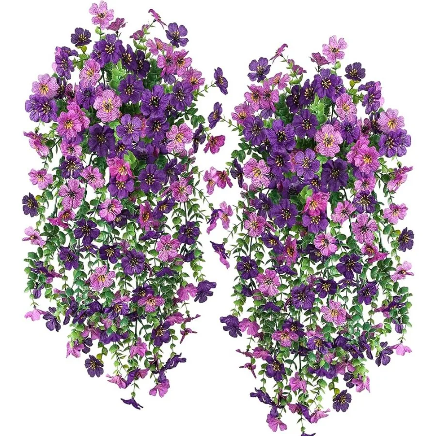 

Искусственные висячие растения Цветы Поддельные уличные растения Искусственные для крыльца Висячие искусственные цветы Открытый домашний крыльцо r 2 шт. Двойной