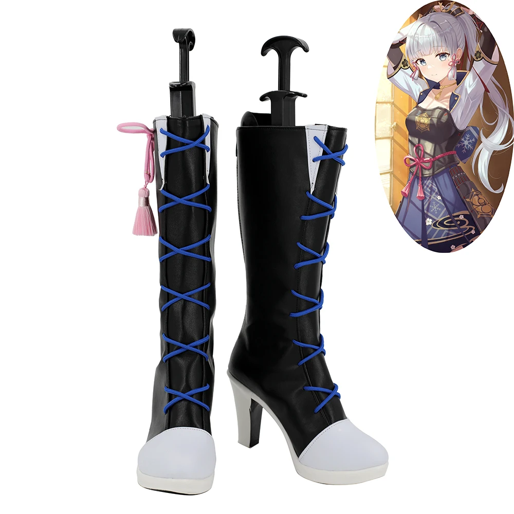 

Genshin Impact Kamisato Ayaka Shoes Cosplay Women Boots Ver 3