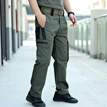 Pantalon Tactique Militaire Homme - Tissu Ripstop Coton/polyester - Multi-poches, Résistant, Pour Randonnée, Airsoft, Travail