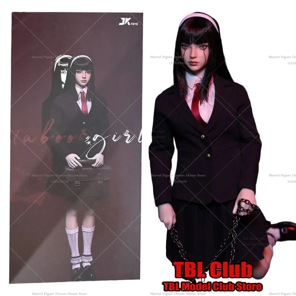 

In Stock JKTOYS K-005 1/6 Scale Taboo Girl Japanese Horror Infinite Stream Manga 12-inch Full Set Action Figure Soldier Toys