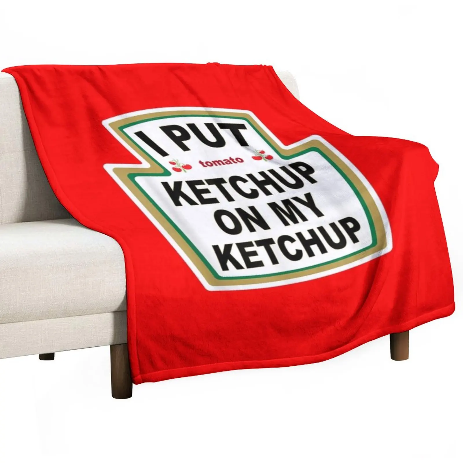 

I Put Tomato Ketchup On My Ketchup New Funny Halloween Throw Blanket Sofa Blankets Beach Blanket