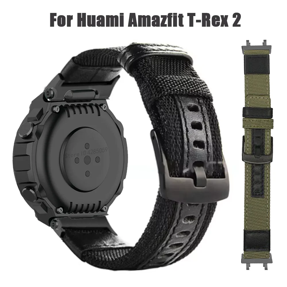 Nylon Loop Strap for Huami Amazfit T-rex 2 Smartwatch Watchband Accessories Correa for Amazfit T-rex Tyrannosaurus Bracelet