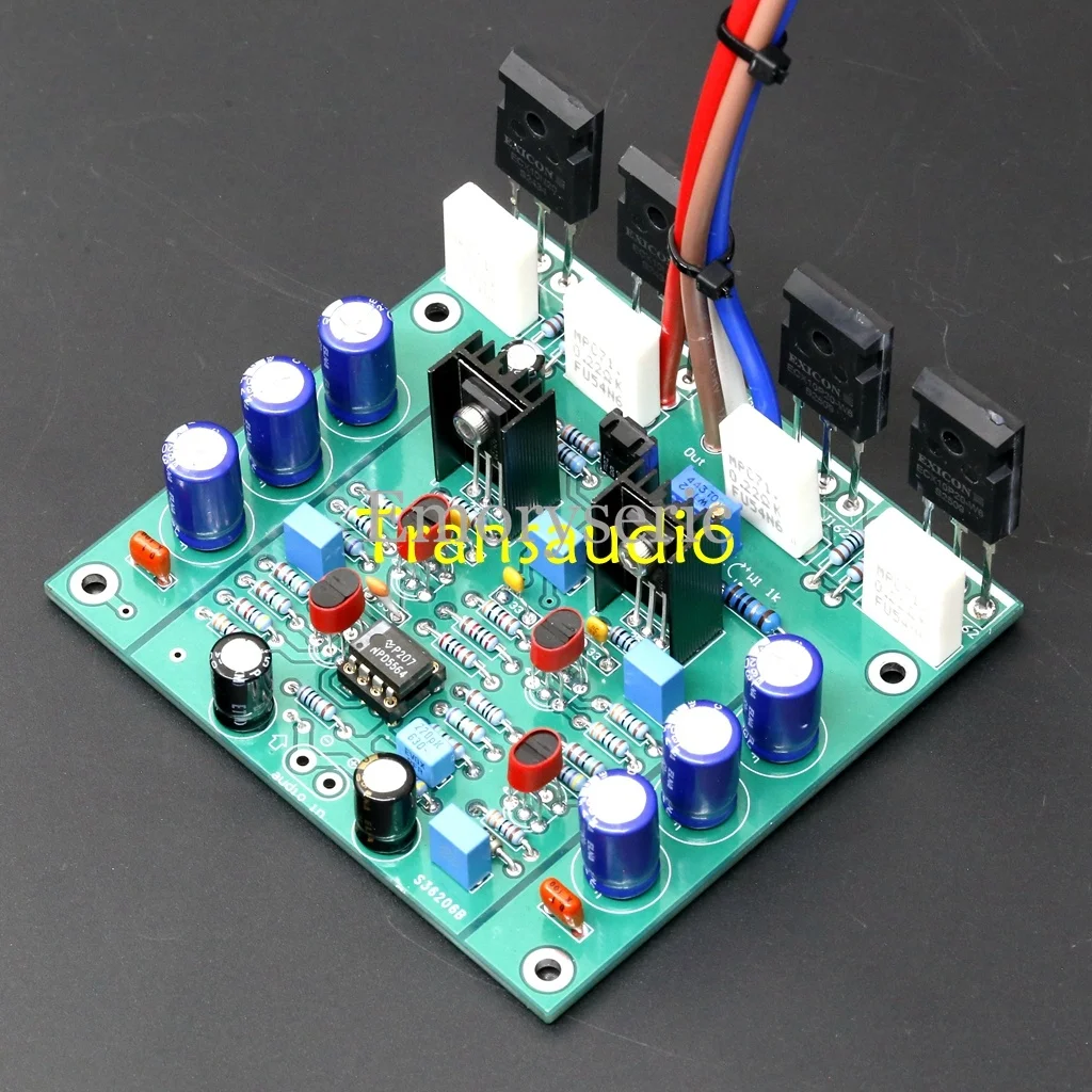 Goldmund Circuit Mono Power Amplifier Board, Adjustable Class A Bias Current, HiFi Audio Amp PCB