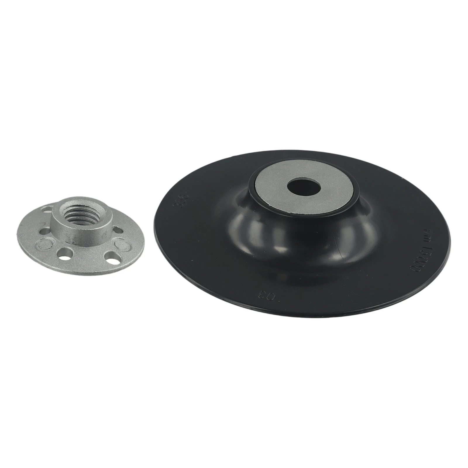 125mm Plastic and Metal Backing Pad for Angle Grinder with For M14 Thread and Lock Nut for Fibre Disc Attachment and Polishing
