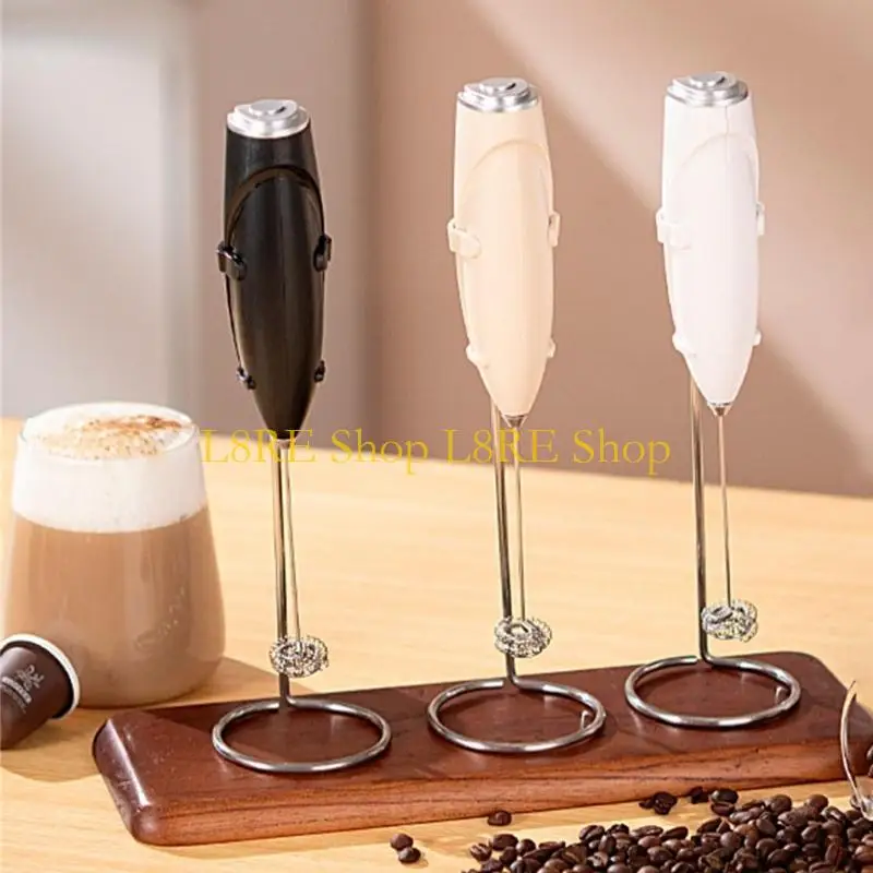L8re ergonomic baterai dioperasikan susu frother tongkat telur alat peralatan dapur pemukul dapur