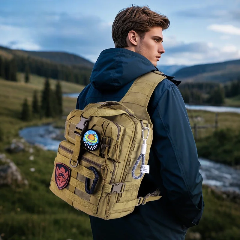 casual-oxford-cloth-crossbody-bag-men's-sports-riding-waterproof-tactical-large-chest-bag-fashionable-backpack-leisure-should