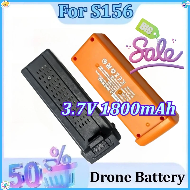 

3.7V 1800mAh for S156 RC Quadcopter Battery Accessory Parts Replacement Newly Upgraded Drone Battery Fly 15min Time Replacement