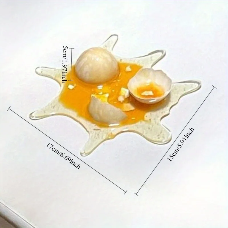 قطعة واحدة من حامل الهاتف المحمول على شكل بيضة مكسورة لعيد كذبة أبريل، زينة عيد الفصح المتشققة، ألعاب مزحة الشاي بالحليب المخفوق