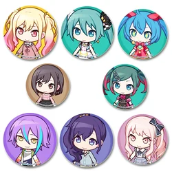 Project Sekai Pin Q-version Cartoon Character Asahina Mafuyu/Kamishiro Rui Cute Brooch Badge Bag Decor Fans Collect Friends Gift