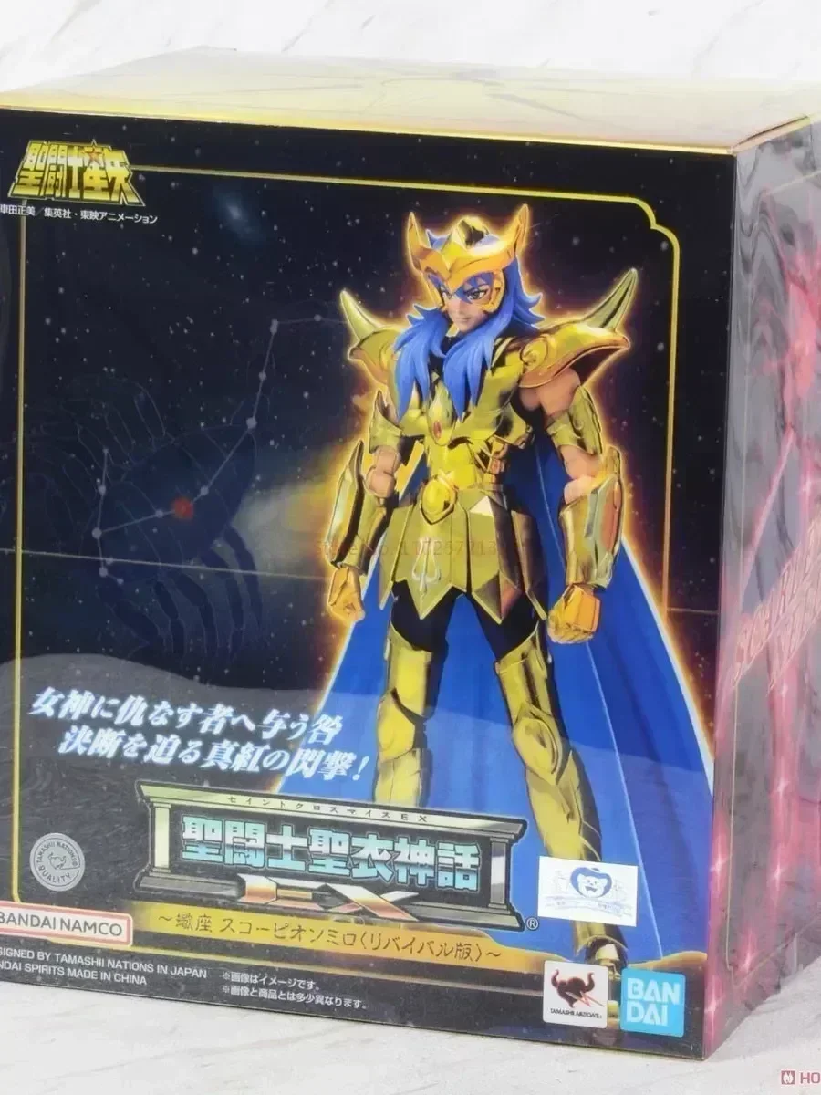 الأصلي بانداي سانت سيا أسطورة القماش Ex العقرب ميلو إحياء النسخة 2.0 أنيمي عمل الشكل تمثال التماثيل التماثيل اللعب