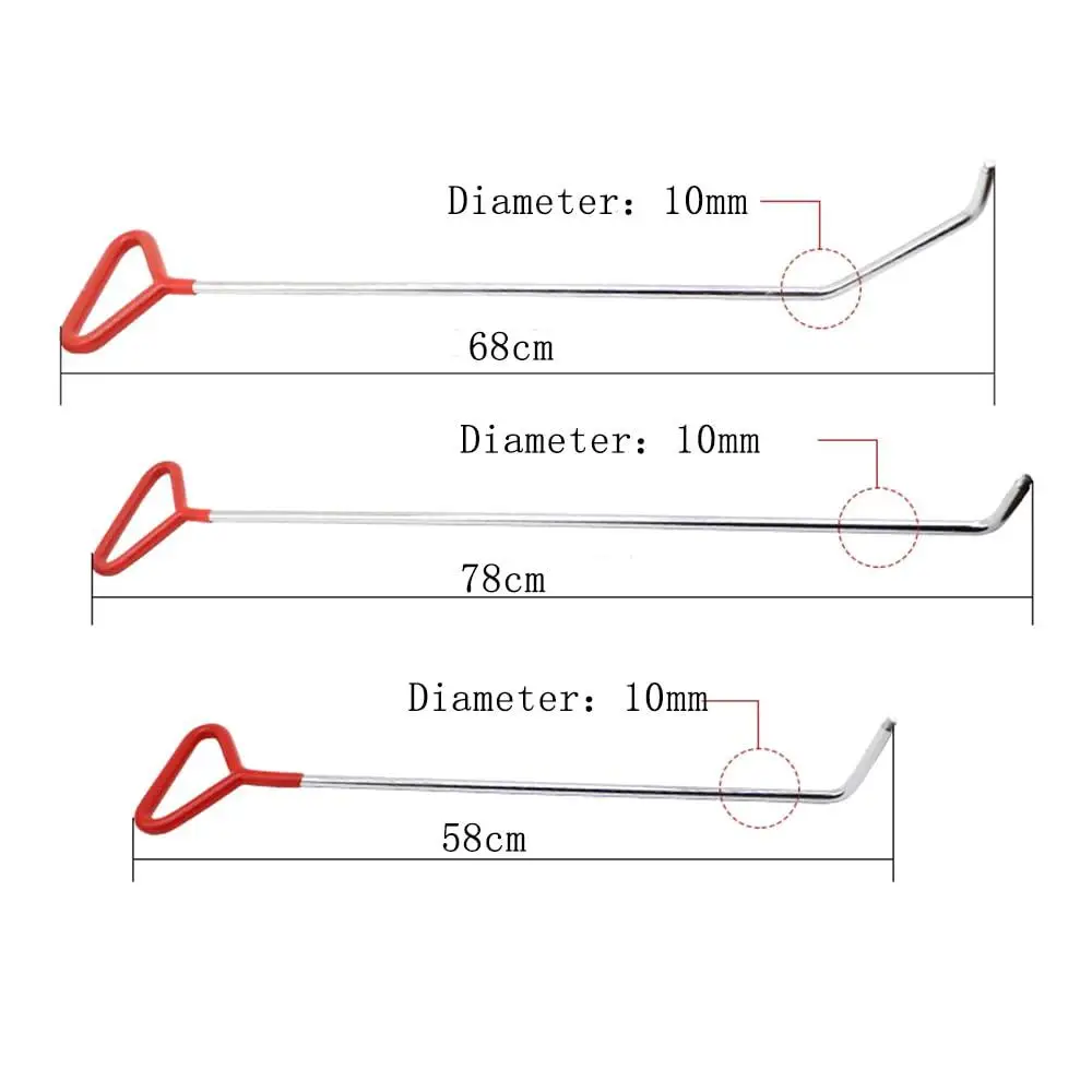 Набор для ремонта вмятин без покраски, стержни из нержавеющей стали, набор инструментов для кузова, 20 шиловых головок, эргономичная ручка, удаление вмятин в автомобиле, очень прочный