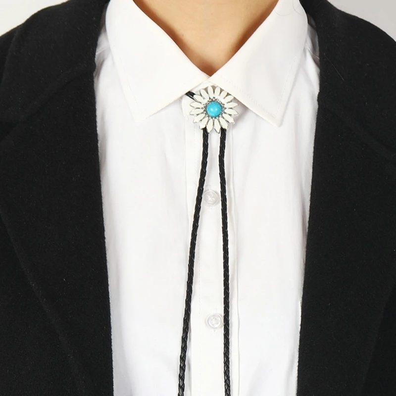 Turquoise Bolo Tie Cowboy Tie Westerse Vintage Bolo Tie Cowboy Stropdas Ketting Dropship