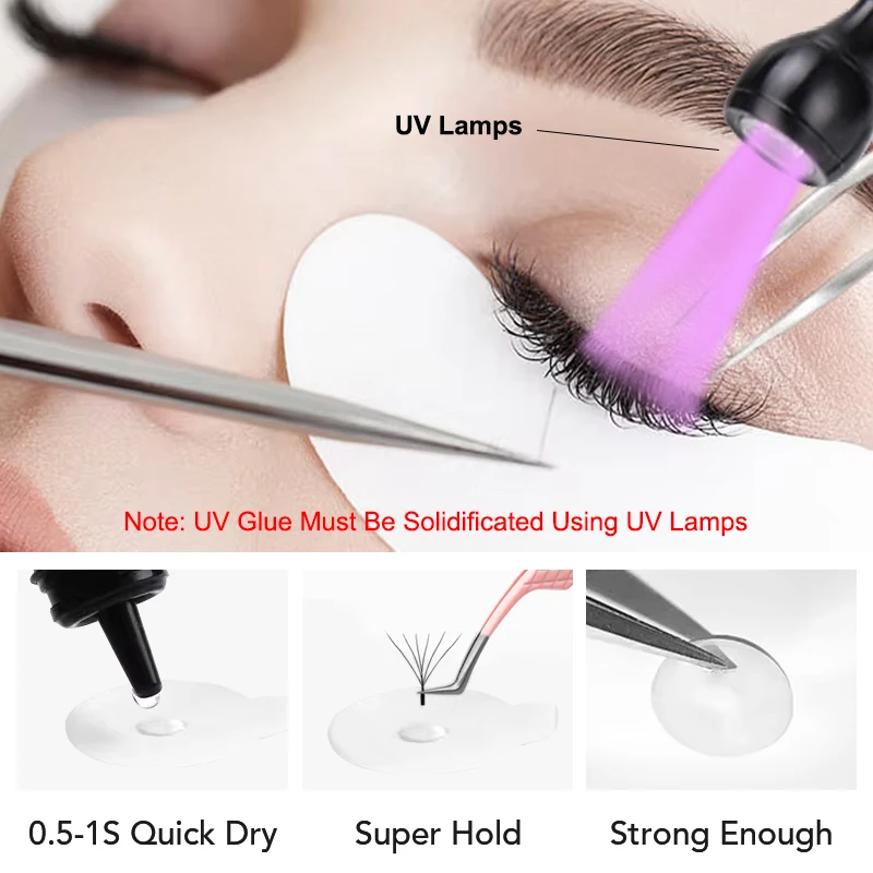 NATUHANA UV GLUE 1-3S Fast Drying Strong False Eye Lash Glue Adhesive For Eyelash Extensions